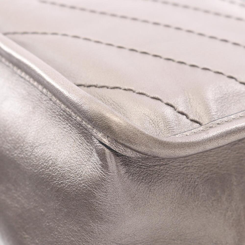 Saint Laurent Paris Niki Baby Shoulder Bag Leather Gray - Picture 5 of 6